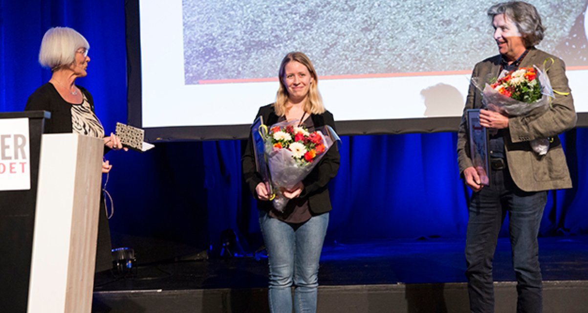 hjernekraftprisvinnere_2018.jpg Tora Aasland, Nina S. Liland og Petter Bergerud