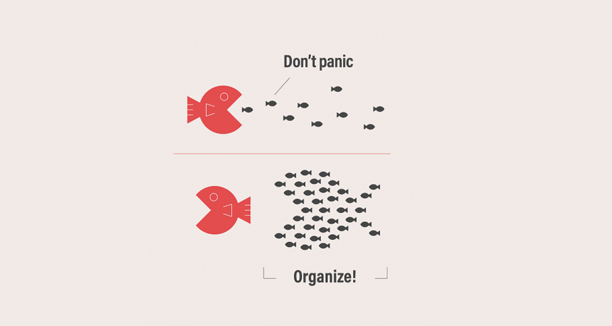 Don't panic. Organize!